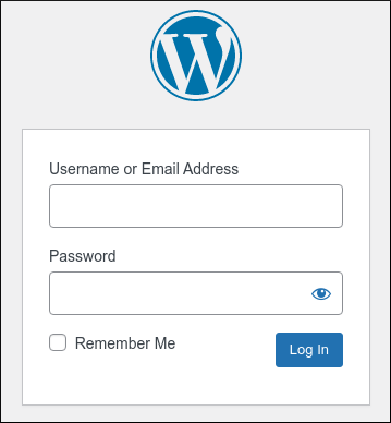 WordPress - Login page